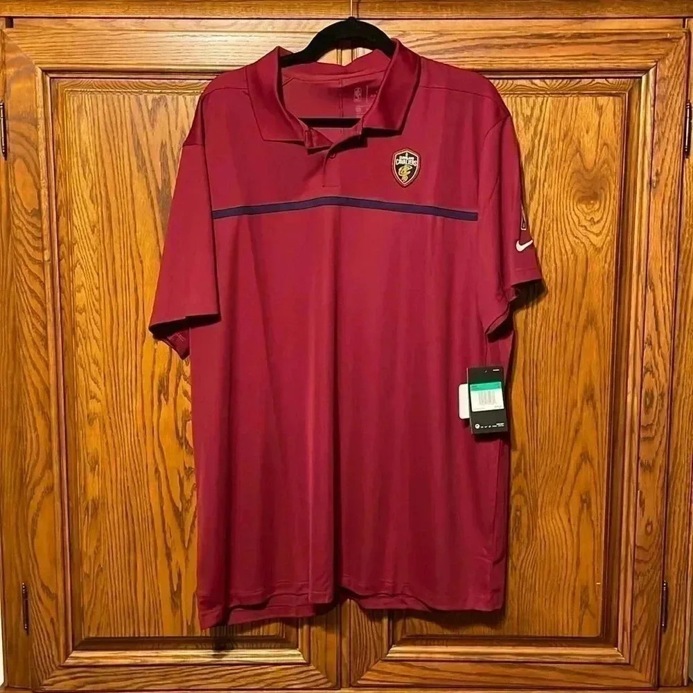 Nike Dri-Fit Polo Shirt short sleeve NBA Cleveland Cavaliers size XL